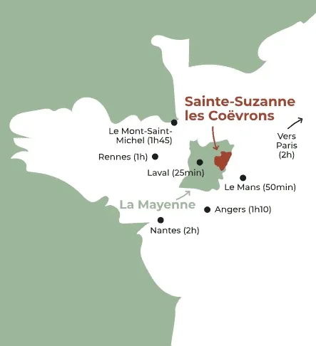 Carte des accès